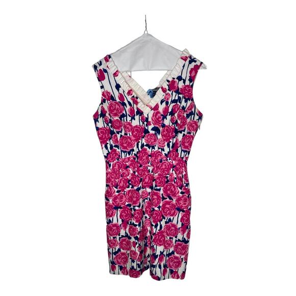 Vineyard Vines for Kentucky Derby Sleeveless Midi Dress Run for the Roses Size 2 - Picture 1 of 8